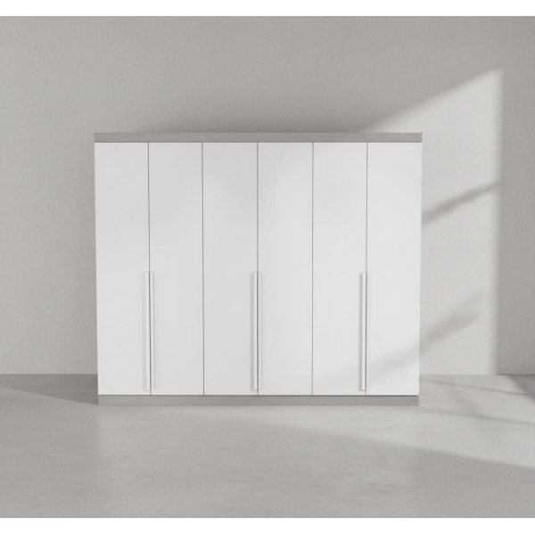 Guarda-Roupa Casal Alvorada 6 Portas e 6 Gavetas 100% MDF - Branco