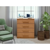 Cômoda Space 4 Gavetas - Amêndoa