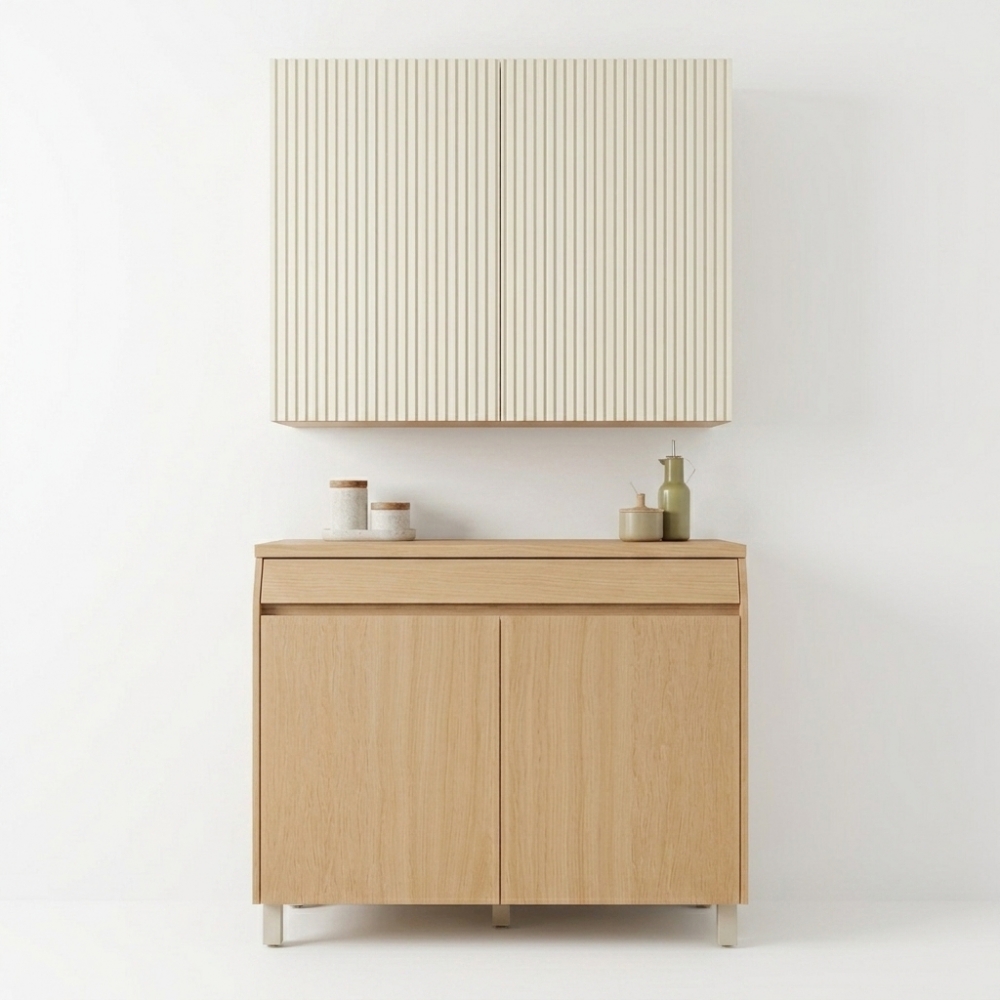 Cozinha Simone Mendes 2 Peças Aéreo e Balcão 80cm