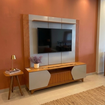 Rack com Painel Olga 1.83m para TV até 75
