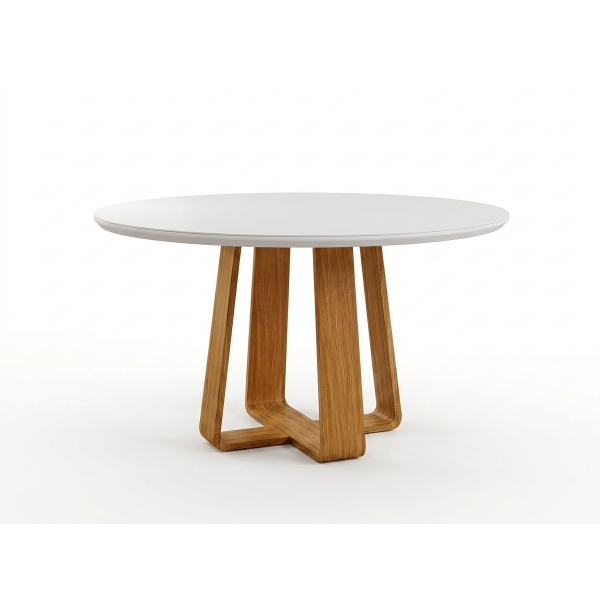 Mesa de Jantar Redonda Topázio 110cm Cinamomo