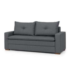 Sofá Le Mans 3 Lugares - Veludo Cinza - 210cm