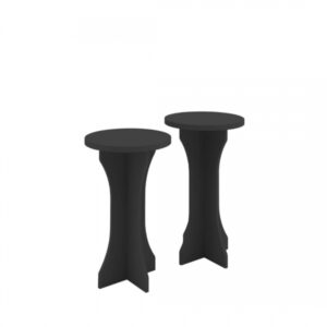 Par de mesa de Apoio Mona – Preto