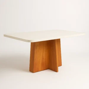 Mesa de Janta de Porto Naturale/Off white - 120x80