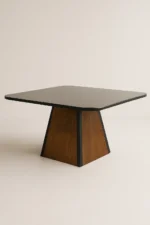 Mesa de Jantar Bragança Naturale/Grafite - 135x135