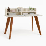 Escrivaninha Kiwi - Off White/Cedro