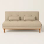 Sofá Cama Madrid 182cm - Linho Bege Acinzentado