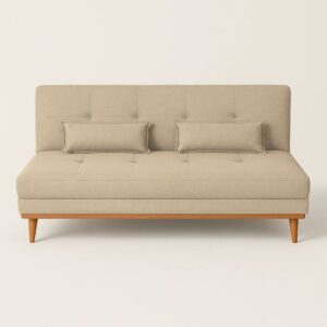 Sofá Cama Madrid 182cm - Linho Bege Acinzentado