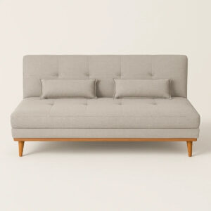 Sofá Cama Madrid 182cm - Linho Bege Acinzentado