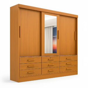 Guarda-Roupa 3 Portas Tucson - Cinamomo - 200x218