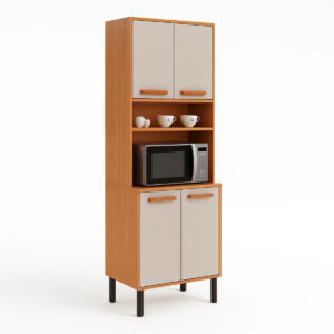 Paneleiro 4 Portas Jupiter 70x220 - Cinamomo/Off White