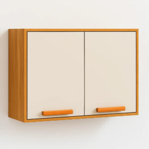 Armário de cozinha Júpiter 2 Portas - Cinamomo/Off White  - 80x68