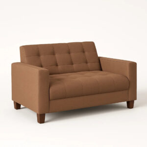 Sofá Estrasburgo 2 Lugares Veludo Terracota - 130 cm