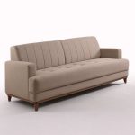 Sofá de 3 Lugares Roma 188cm - Cheneli Linho Areia