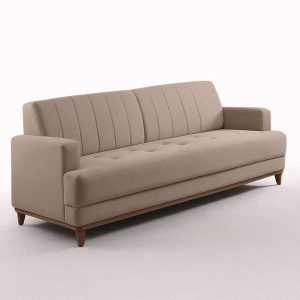 Sofá de 3 Lugares Roma 188cm - Cheneli Linho Areia