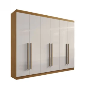 Guarda-Roupa 6 Portas Da Vinci Plus Cinamomo/Off White - 275x240