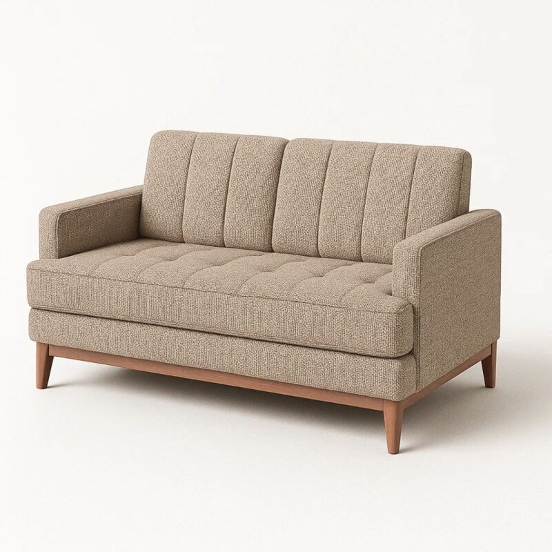 Conjunto de Sofá 2 e 3 lugares Roma – Linho Bege