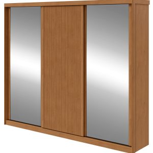 Carrinho 7 Guarda-Roupa 3 Portas Paradizzo 274x233 - Amendoa