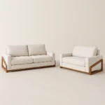 Conjunto de Sofá 2 e 3 lugares Basilicata - Ravena Areia