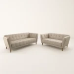 Conjunto de Sofá 2 e 3 lugares Chinile Linho