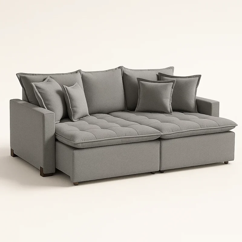 assets task 01k07nba91fgqa8jwpw3ns6db1 1752604095 img 1 Sofá Cama Retratil Leblon 220cm - Linho Cinza