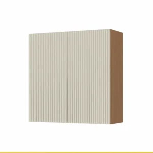 Armário Simone Mendes Aéreo 2 Portas – 80 cm – Carvalho/Greige