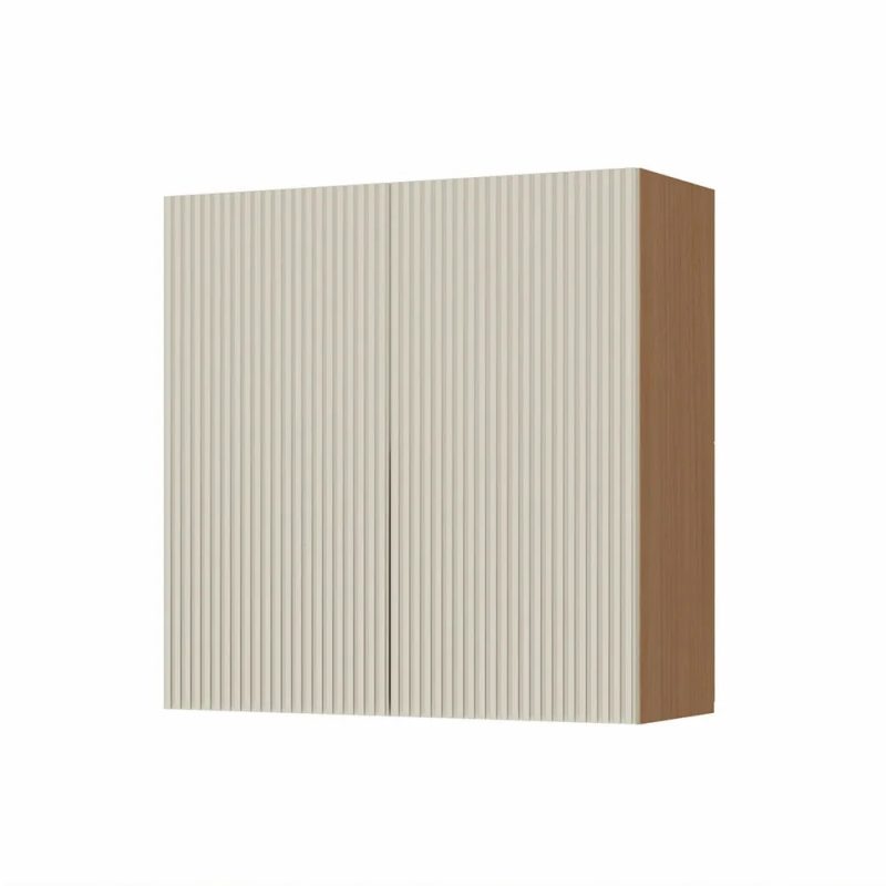 Conjunto de Cozinha Simone Mendes 3 Peças 270×228 – Carvalho/Greige