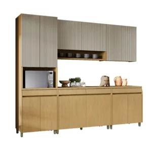 Cozinha Simone Mendes 270cm 5 Peças 12 Portas 5 Gavetas