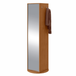 Sapateira Giratoria com Espelho Milly 60 cm - Amendoa