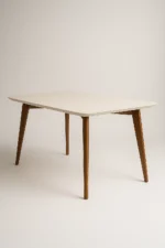 Mesa de Jantar Beatriz Off White/Imbuia - 120x80