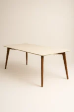 Mesa de Jantar Beatriz Off White/Imbuia - 160x80