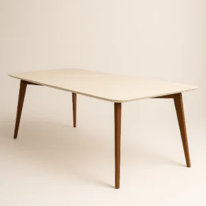 Mesa de Jantar Beatriz Off White/Imbuia - 160x80
