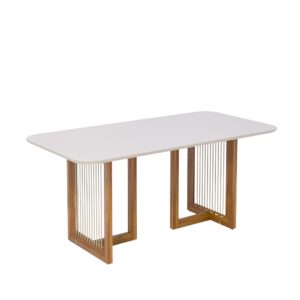 Mesa de Jantar 180x90 Regia - Cinamomo/Off White