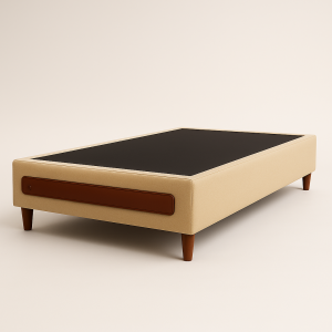 Base Box Casal Italia - Bege/Marrom