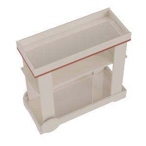 Carrinho Bar Rose Off White 4 Home