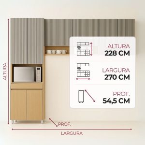 Conjunto de Cozinha Simone Mendes 3 Pecas Home