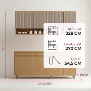 Conjunto de Cozinha Simone Mendes 4 Pecas Home