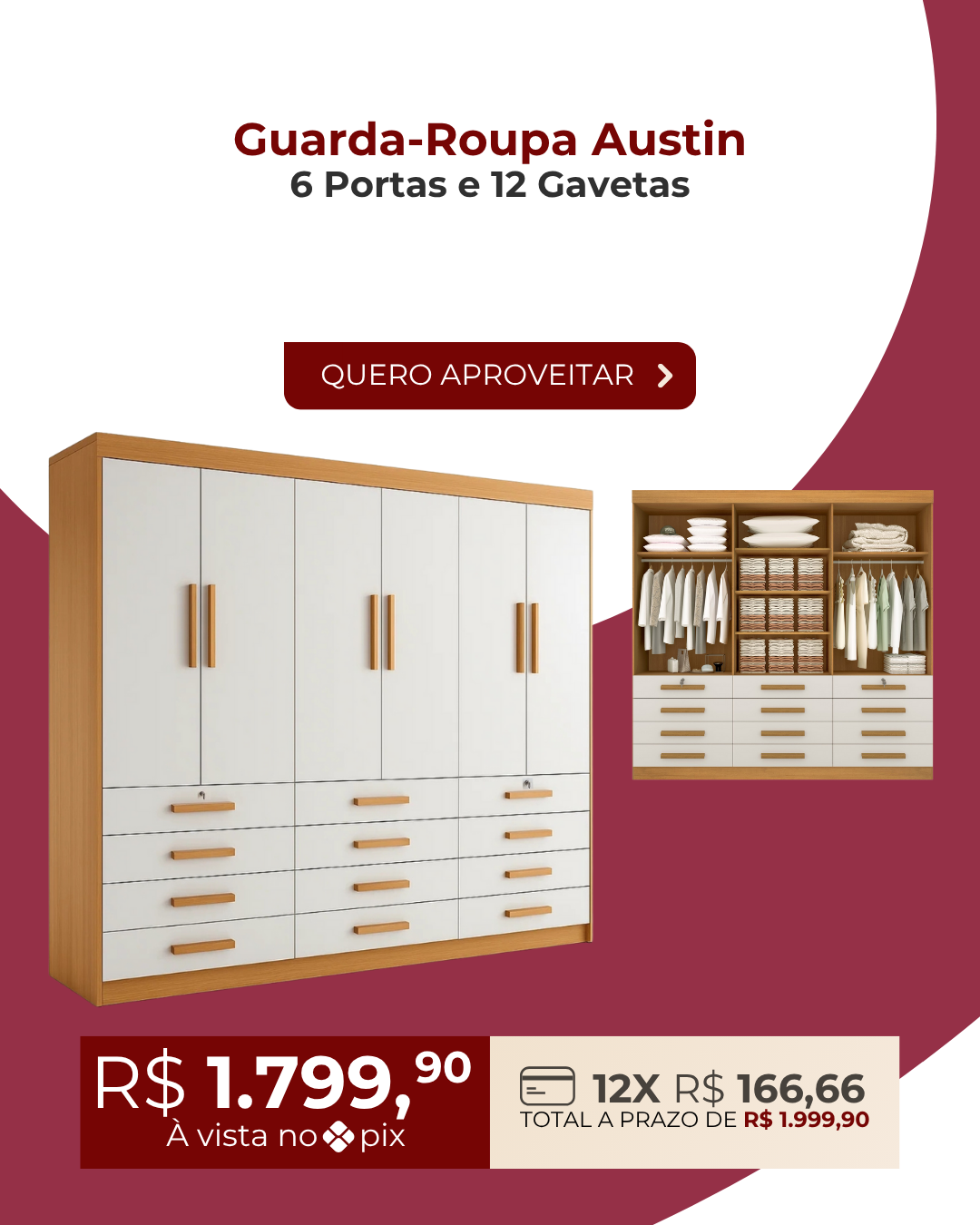 Guarda Roupa Austin Home