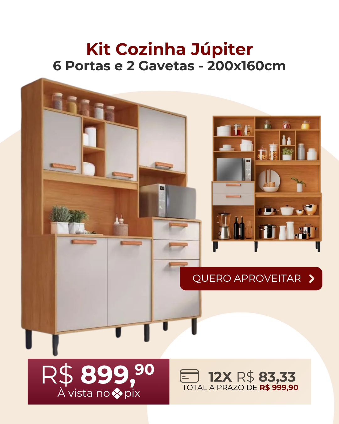 Kit Cozinha Jupiter Home