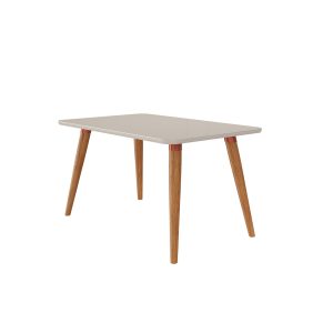 Mesa de Jantar 130x80 Adeles - Off White/Madeira