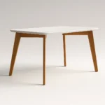 Mesa de Jantar 120x80 Medelin - Off White/Imbuia